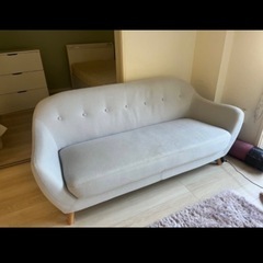 ニトリ　2.5人用　ファブリックソファの画像