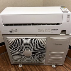 【標準工事費込み】ハイセンスエアコン　200V 14畳用　2022年製