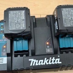 ★引渡し先確定【急速充電器】マキタ純正DC18RD　6Ah×2本同時フル充電55分　