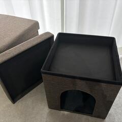 ペットハウス、収納スツール※2個の画像