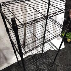 ㉛【多数出品】スチールラック(黒) 入荷致しました。の画像