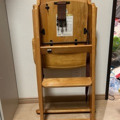 ベビーハイローチェア❤️木製❤️カトージ　極上美品の画像