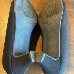 パンプス　黒　Lサイズの画像
