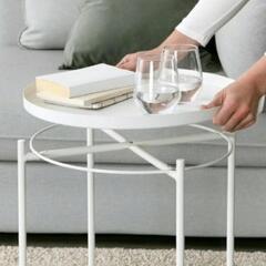 サイドテーブル IKEA 黒の画像