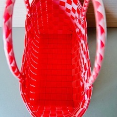 【未使用品】ツートンかごバック　 プラカゴ　の画像