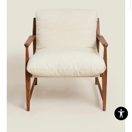 ZARA HOME レザー　1人掛けフォールディングチェア　ソファ ZARA HOME レザー 1人掛けフォールディングチェア ソファ