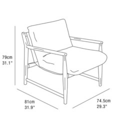 【美品】ZARA HOME ウッドフレームソファの画像