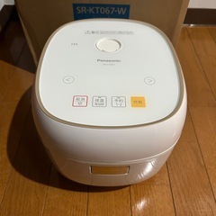 【決まりました】一年ほど使用済み　Panasonic SR-KT060 炊飯器 IH 2018年製の画像