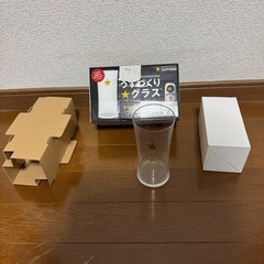 ① コップ　黒ラベル　うすづくりグラスの画像