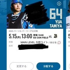 5月15日ファイターズ