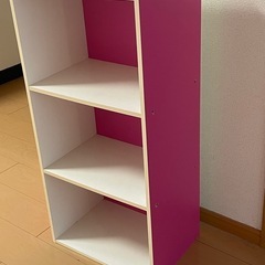 カラーボックス　ピンク