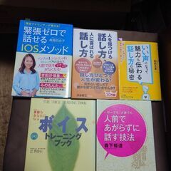 話し方・ボイストレーニング系の本12冊　希望者には3枚目以降の商品もお付けできます。　1冊あたり150円です。　5冊以上から取引します　他の有料商品とまとめ買いの場合、割引します。の画像