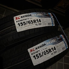 軽自動車 新品タイヤ 4本　スタンダードタイヤ KR203 KENETICA ECO 155/65R14 ケンダ　④ 発送可の画像