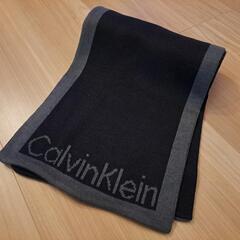 美品　カルバンクライン　CALVIN KLEIN　マフラー　リバーシブル　現状の画像