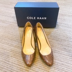新品未使用 コールハーン COLE HAAN パイソンヘビ柄パン...