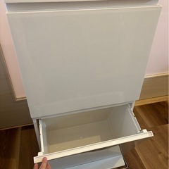 ゴミ箱 ホワイト 2段式の画像