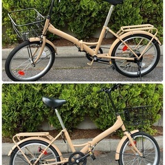 [超美品] 20
インチ6段変速折り畳み自転車