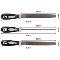 【新品未使用品】細かい歯やすりセット、鋼やすりやすりやすり木製ツールセット、フラットファイル、フラットファイル、ジュエリー、金属、プラスチック、木材、DIYプロジェクト用の半円形ファイル、3個の画像