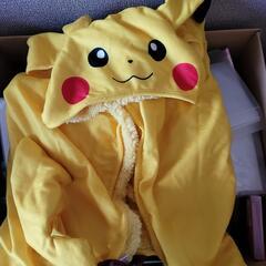 ポケモン　一番くじ　C賞　ピカチュウフード付き　ブランケット