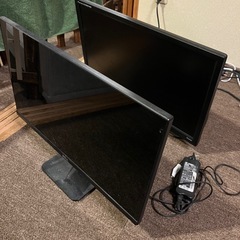 モニター 2個セット　DELL iiyama 電源コード付き　ジャンクの画像