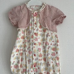赤ちゃんの城　ベビー服 ロンパース ボレロ風 80