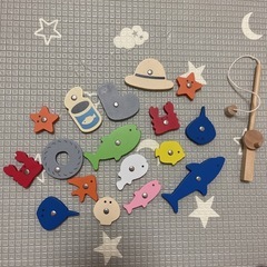 キャンドゥ｜木製お魚つりセット 🐟