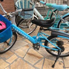 子供用自転車　１６インチ　水色　ジャンク品