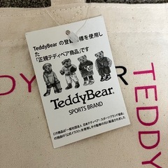 【新品・未使用】TeddyBear 刺繍ロゴ トートバッグの画像
