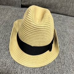 【新品・未使用】branshes 麦わら帽子 48cm ベージュの画像