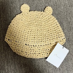 【新品・未使用】piccolo耳付き 麦わら帽子 48㎝