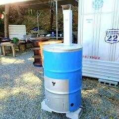 ドラム缶200l 焼却炉　配達設置します