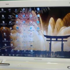🉐御覧の通り電源は立ち上がります、ノートパソコンTOSHIBA、DynaBook、の画像