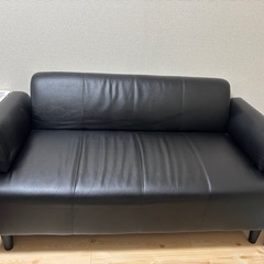 2人掛け合皮ソファー