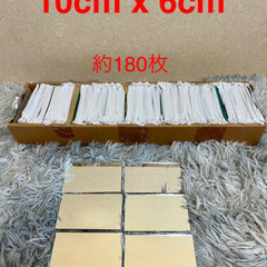 【新品】鏡　長方形 レンガ型 ミラーモザイクタイル 10x6cm　小型ミラーの画像