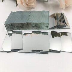 【新品】鏡　長方形 レンガ型 ミラーモザイクタイル 10x6cm...