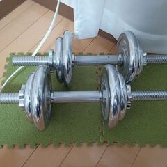中古ダンベル20kg(10㎏×2)　（再投稿です）