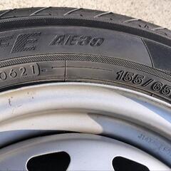 ◯155/65R14◯ノーマルタイヤホイール4本セット◯ヨコハマタイヤ◯軽自動車◯の画像