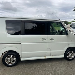 車検の長いエブリーワゴン入庫の画像