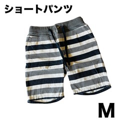 メンズ ボーダーショートパンツ ショートパンツ 夏 半ズボン M