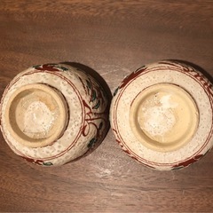 赤絵　湯呑茶碗2個セット未使用品の画像