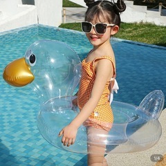 アヒル　浮き輪　子供　シート付きの画像