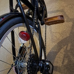 THREE STONE 折りたたみ自転車 P-008 20インチ シマノ6段 美品 ブラックの画像