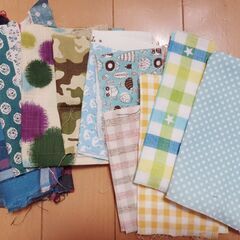 カットクロス（ハギレ）サイズ色々 ダブルガーゼ コットンリネン等 ハンドメイド 手芸の画像