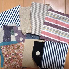 カットクロス（ハギレ）サイズ色々 ダブルガーゼ コットンリネン等 ハンドメイド 手芸の画像