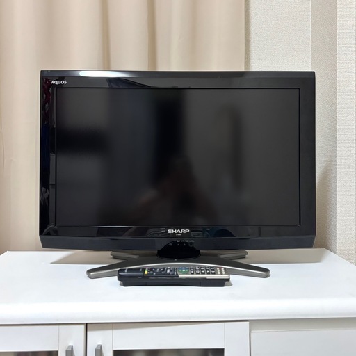 SHARP AQUOS】液晶テレビ 26V型ワイド (リモコン/ケーブル×2付き