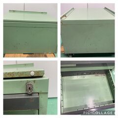 ☆中古￥2,800！2段ツールキャビネット　家具　工具　引き出し式　収納　工業　【BE036】の画像