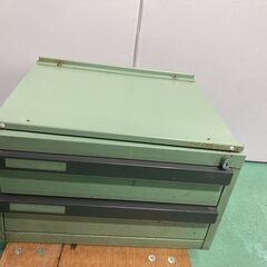 ☆中古￥2,800！2段ツールキャビネット　家具　工具　引き出し...