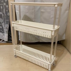 3段ラック　キッチンワゴン　キャスター付き