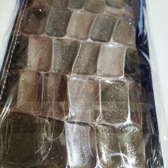 leo☆aoi  長財布 本革 牛革 レザー ステンドグラス ブラウン ファッション レディース オシャレ シャレオツの画像