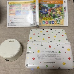 任天堂 3DS LL とびだせ どうぶつの森パック 限定カラーの画像